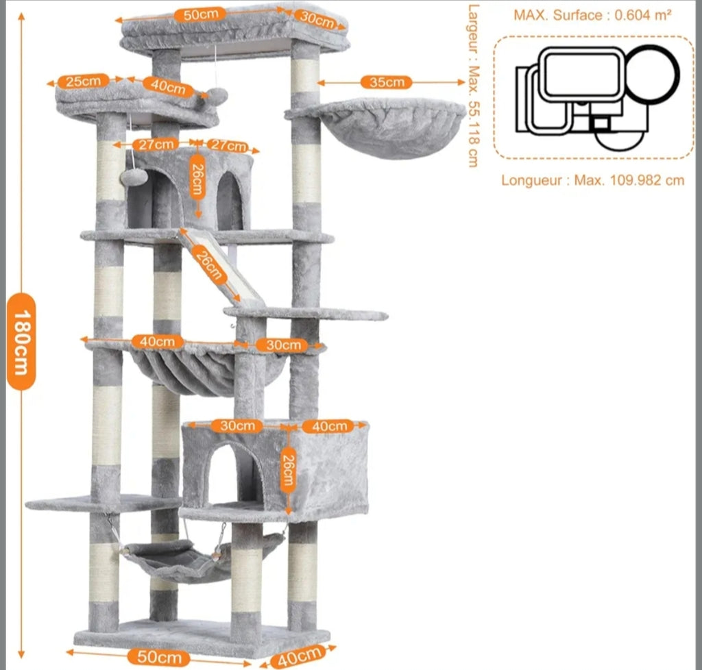 Arbre à chat multi niveau