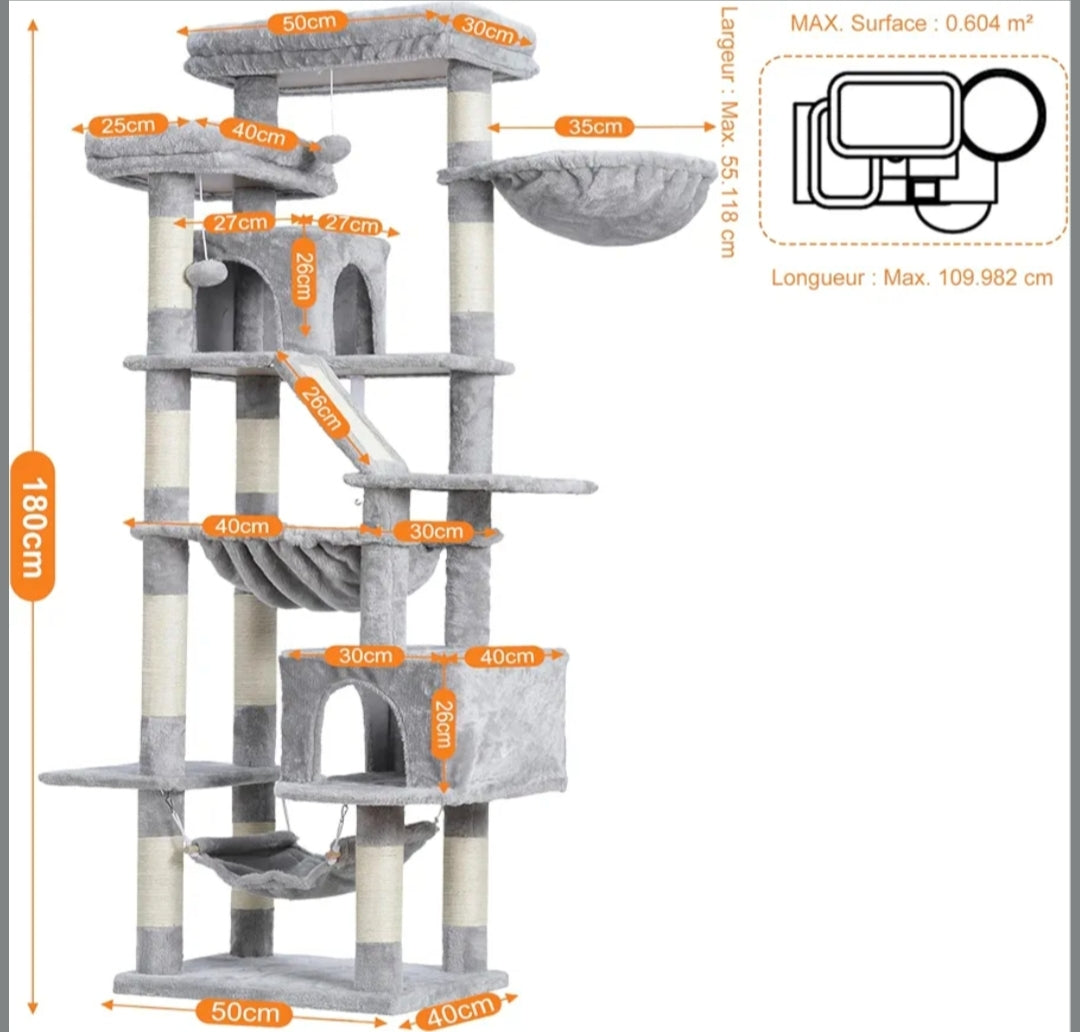 Arbre à chat multi niveau